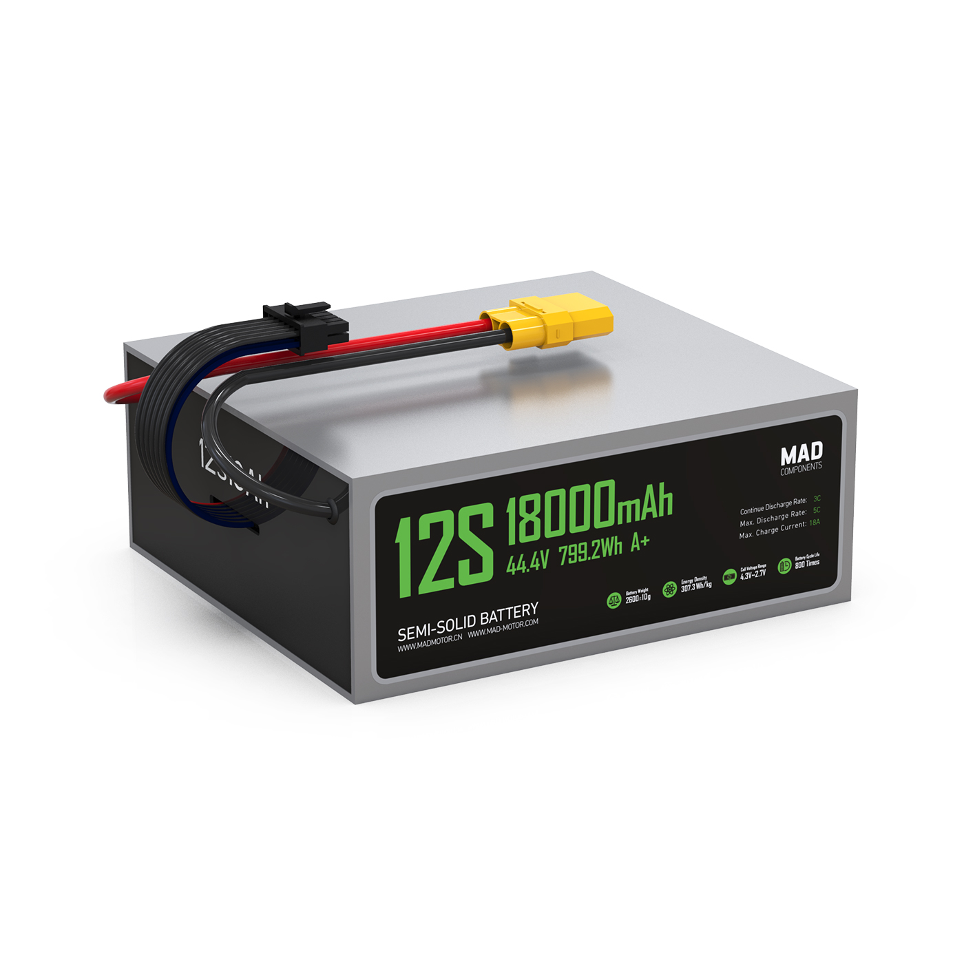 MAD 12S 18Ah(A+) Drone Solid State Lithium-ion Battery