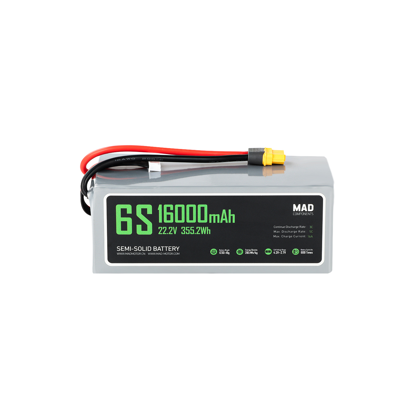 MAD 6S 16Ah Drone Solid State Lithium-ion Battery