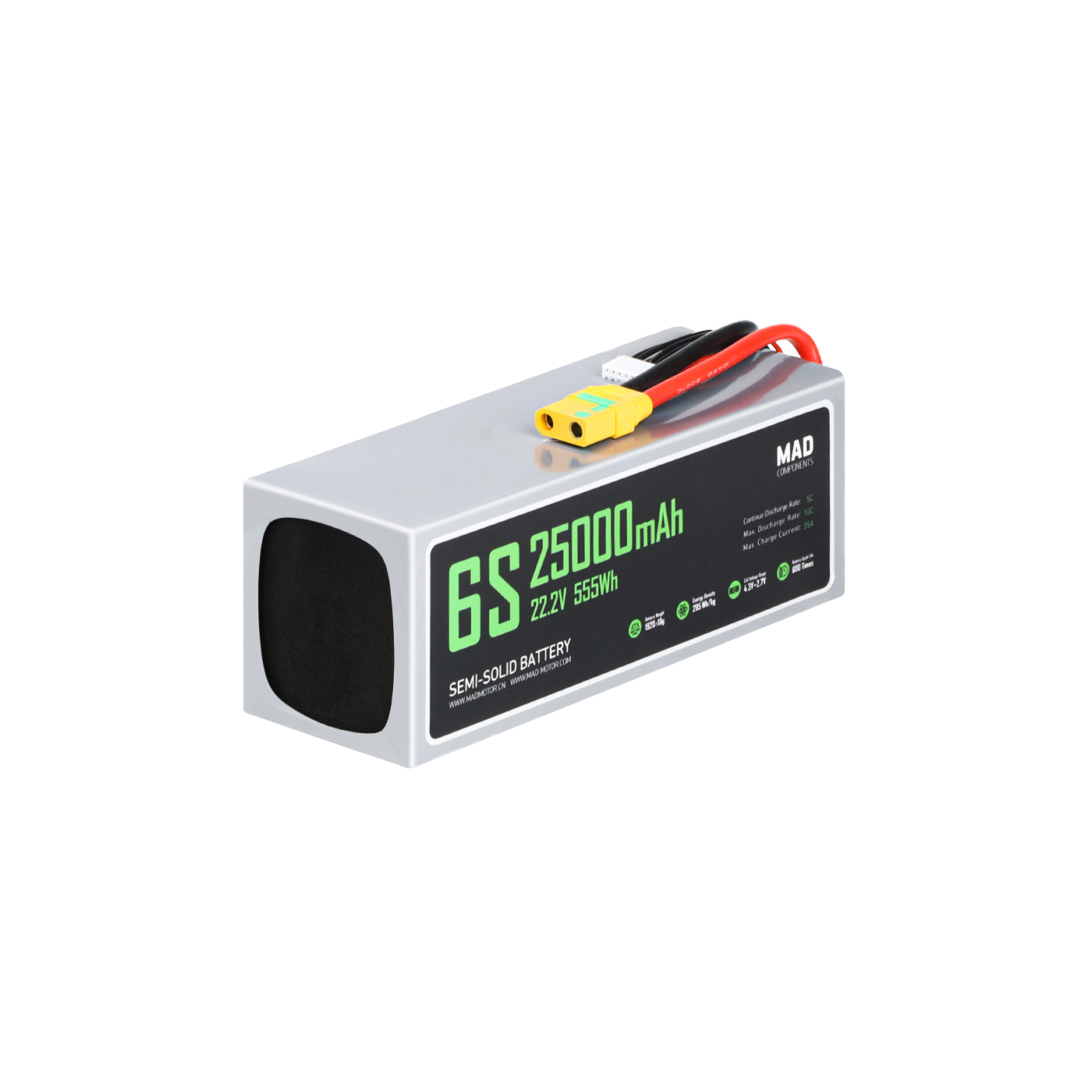 MAD 6S 25Ah Drone Solid State Lithium-ion Battery