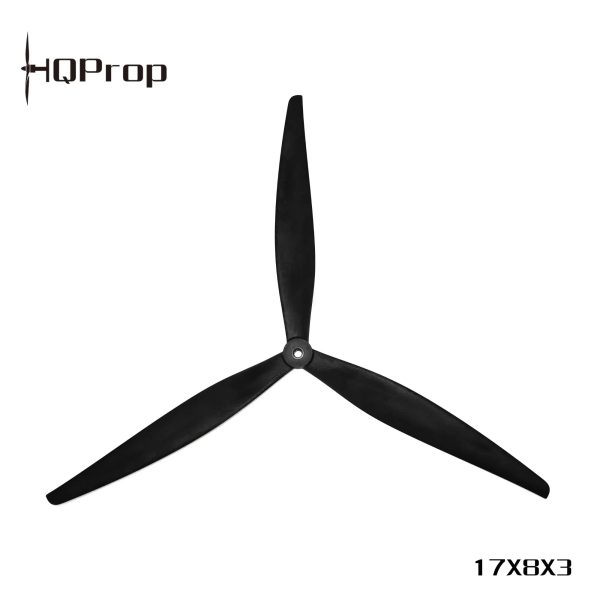 HQProp 17X8X3 (1CW+1CCW) Black-Glass Fiber Reinforced Nylon