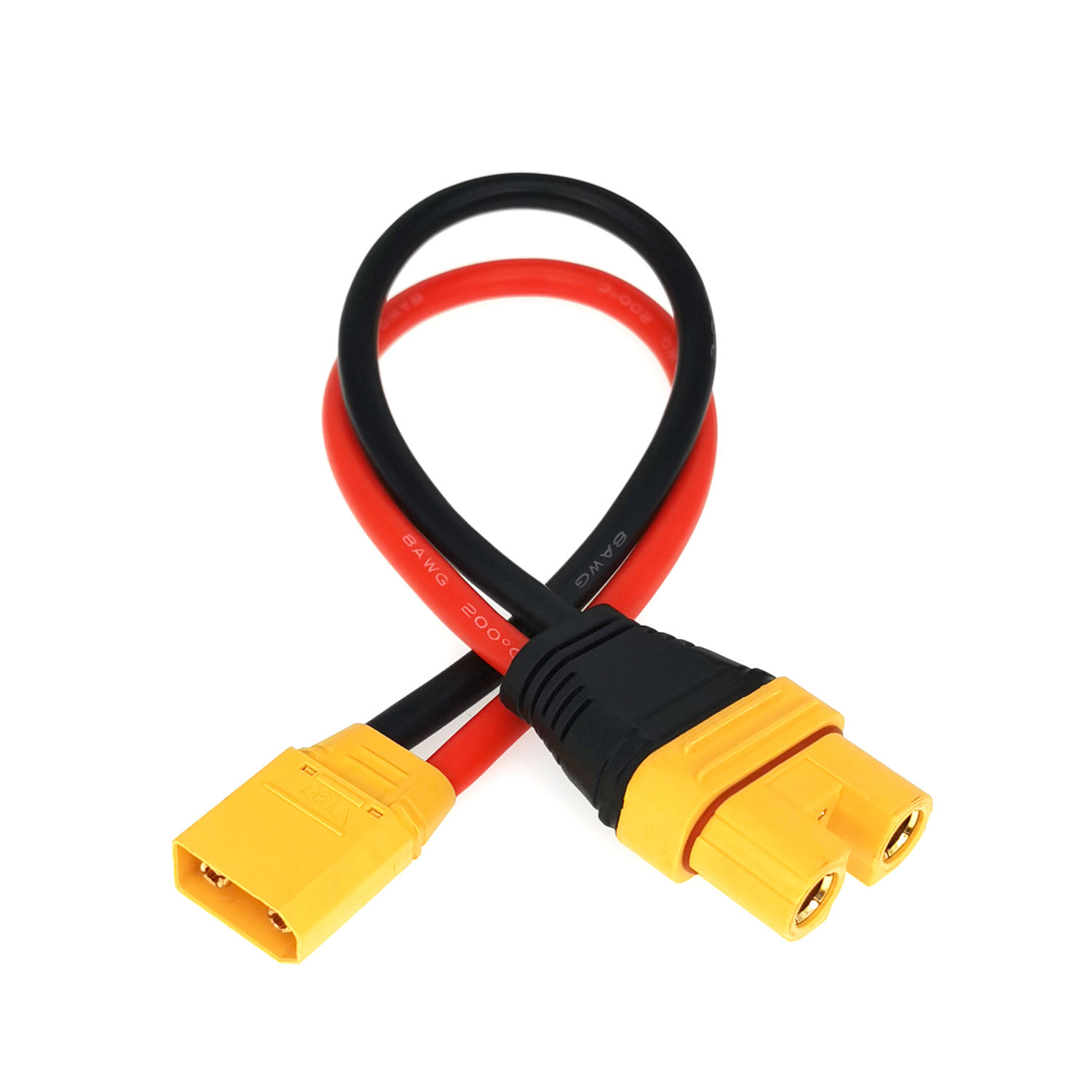 AS150 F to XT60 M Connector Adapter with 12AWG Cable for Battery Charging