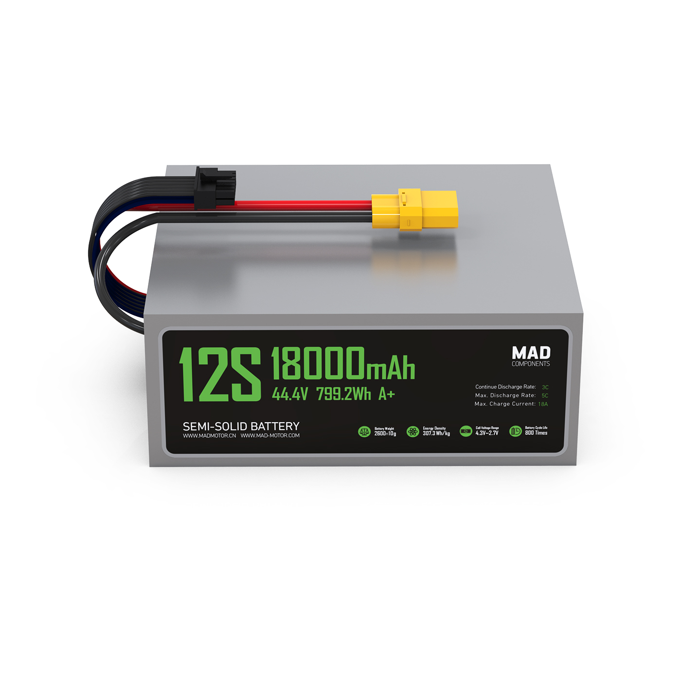MAD 12S 18Ah(A+) Drone Solid State Lithium-ion Battery