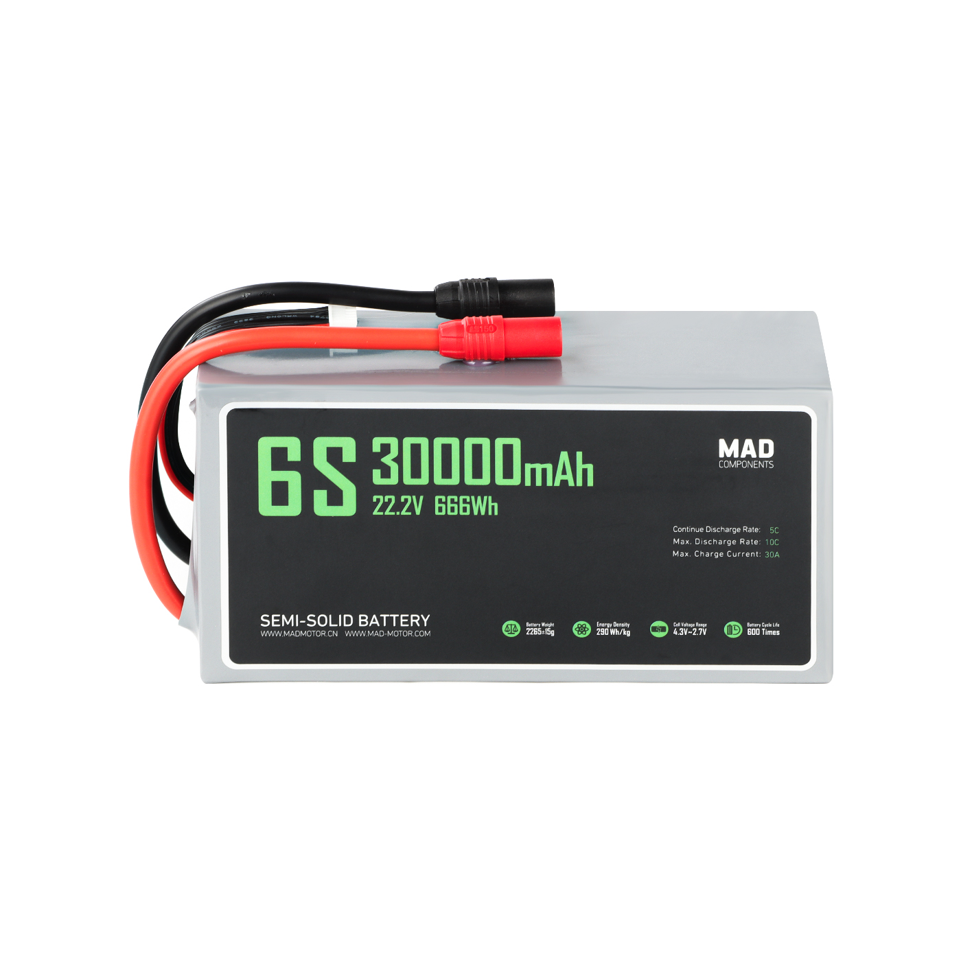 MAD 6S 30Ah Drone Solid State Lithium-ion Battery