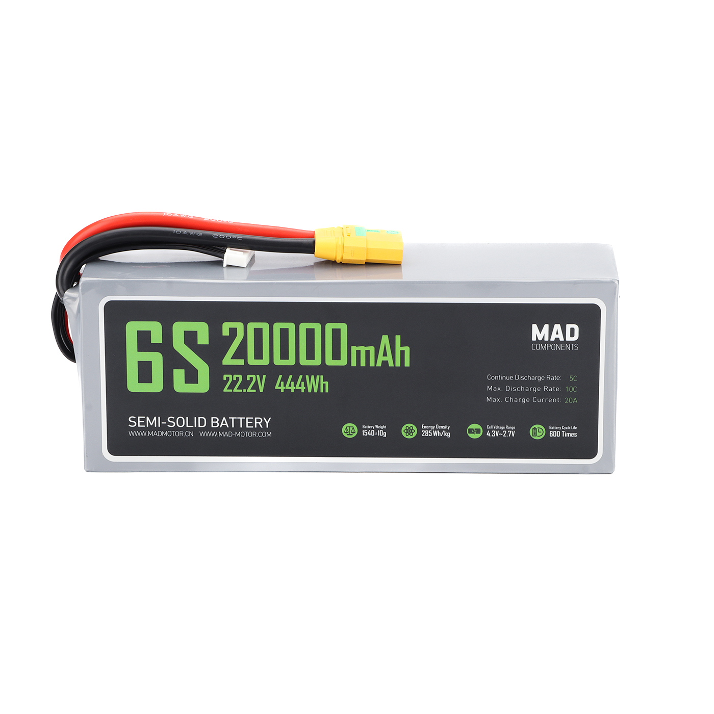 MAD 6S 20Ah Drone Solid State Lithium-ion Battery