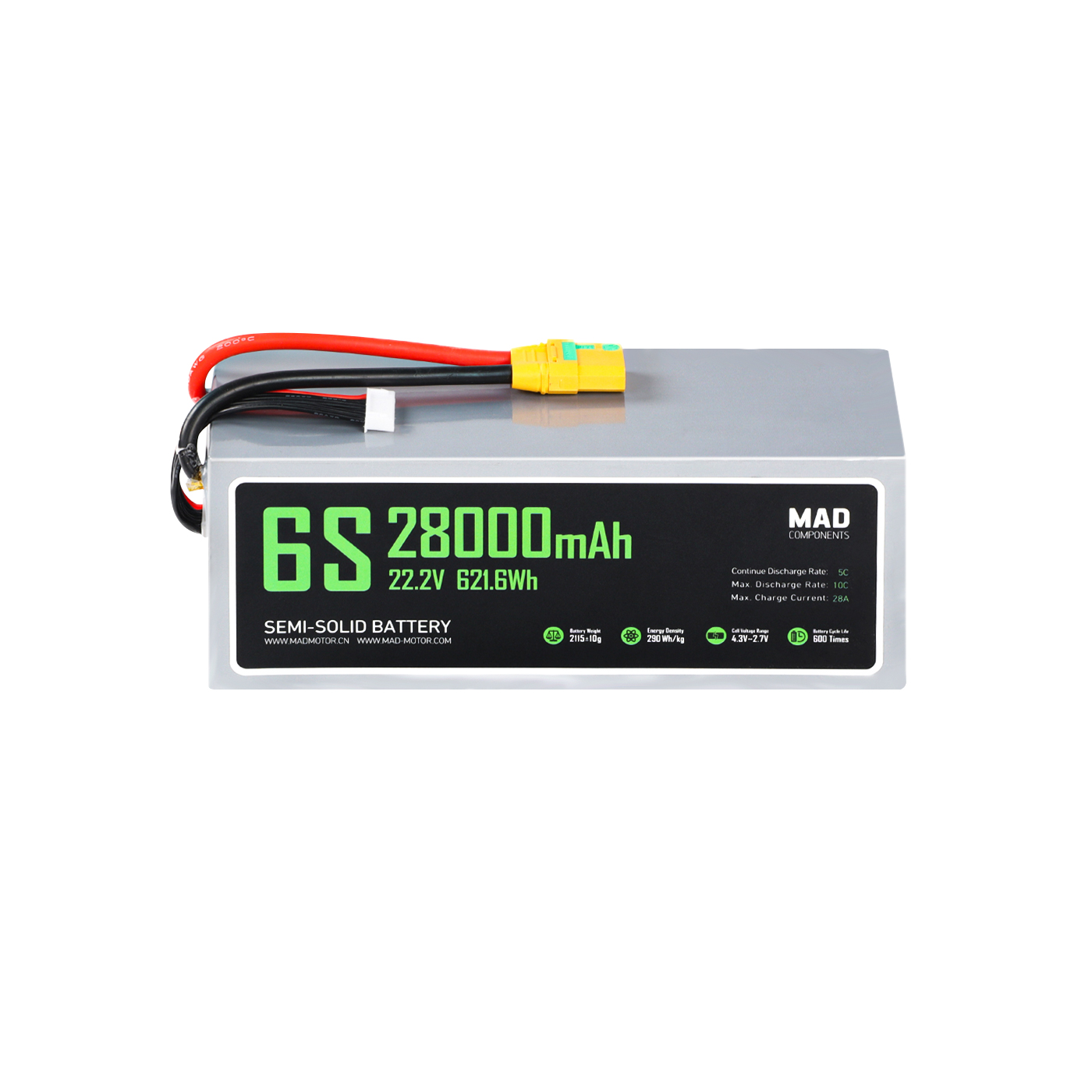 MAD 6S 28Ah Drone Solid State Lithium-ion Battery