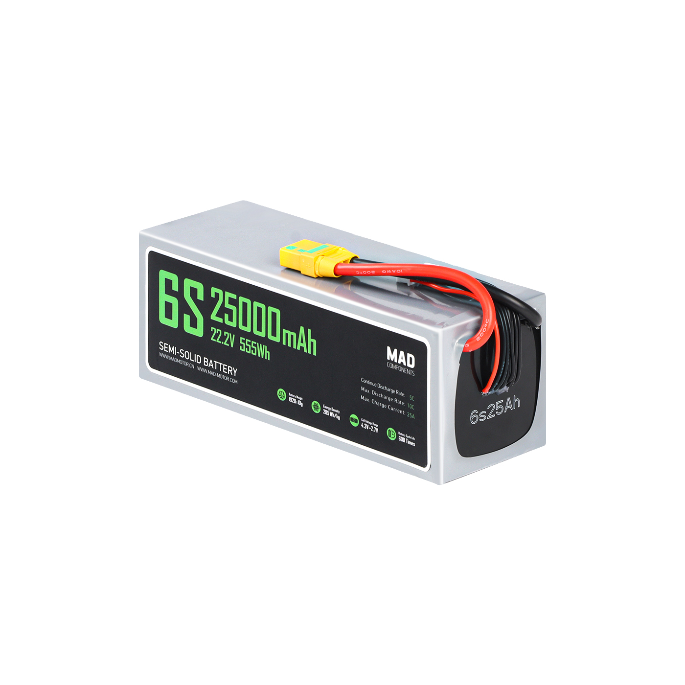 MAD 6S 25Ah Drone Solid State Lithium-ion Battery